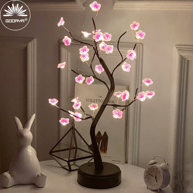 Luz nocturna de árbol de mesa, - Bonsai Garden In Dc reseña y precio