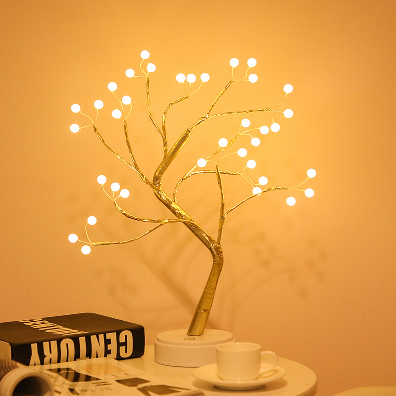 Luz nocturna de árbol de mesa, - Bonsai Garden In Dc reseña y precio