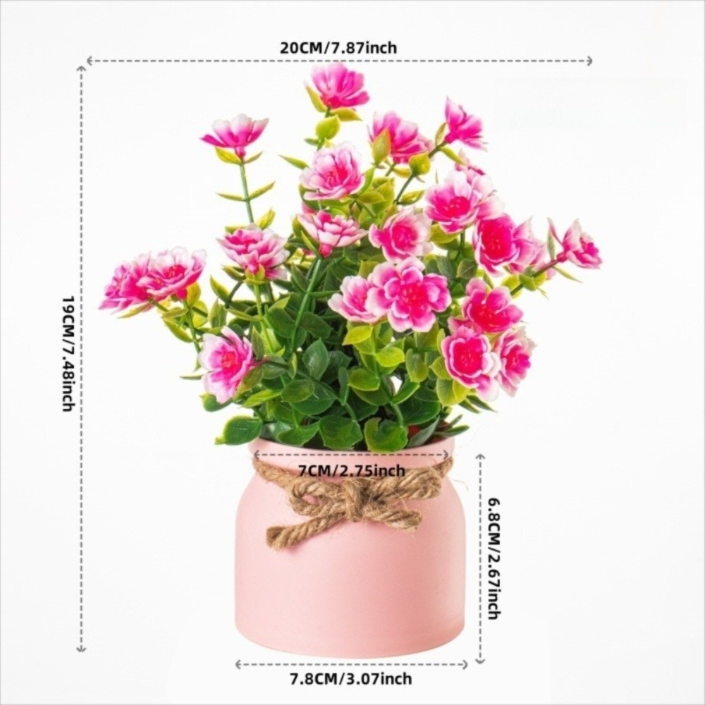 Nuevas flores falsas en maceta - Bonsai Garden Table reseña y precio